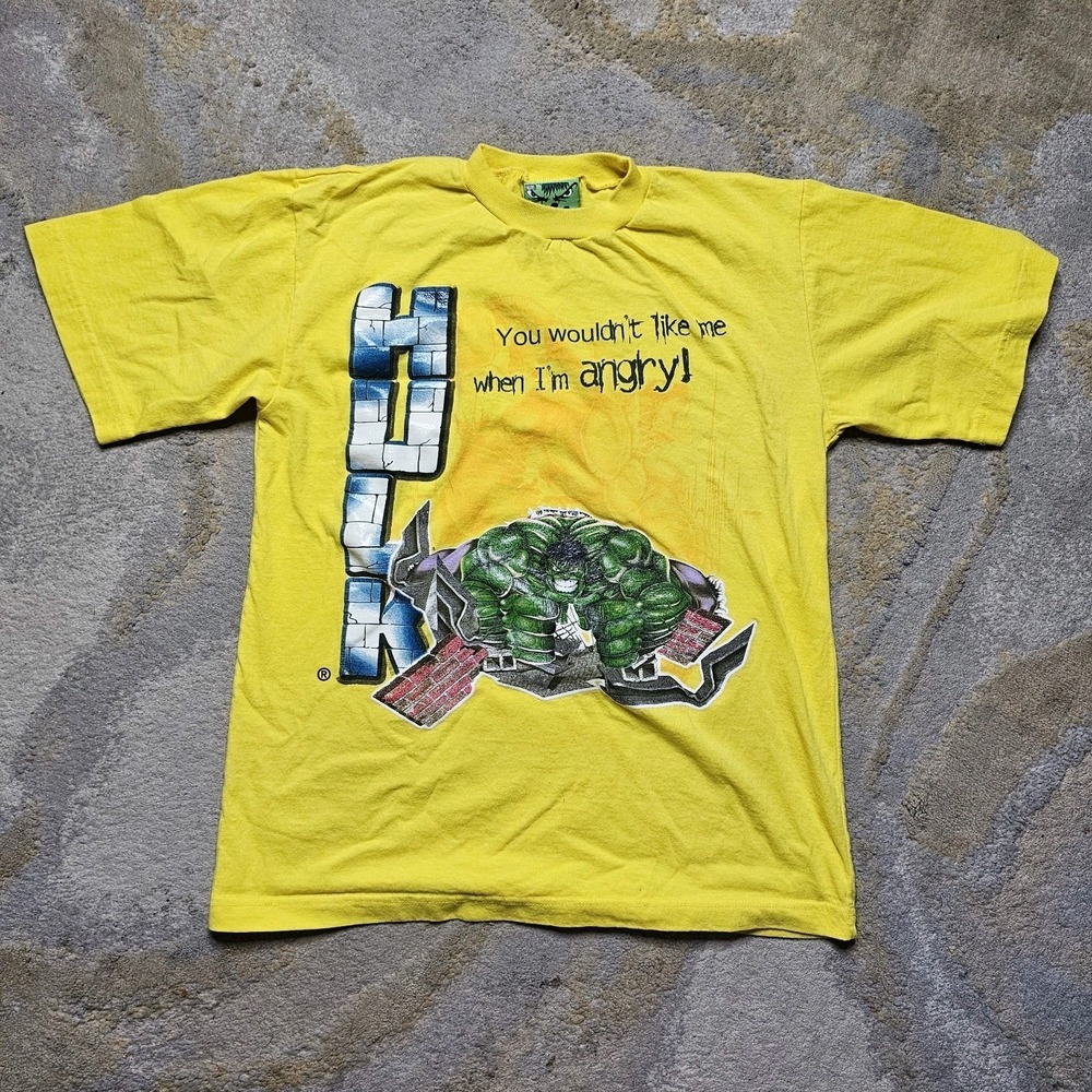 The Incredible Hulk 2003 Boys Tshirt 14/16 Y2k You Won't Like Me When I'm Angry
